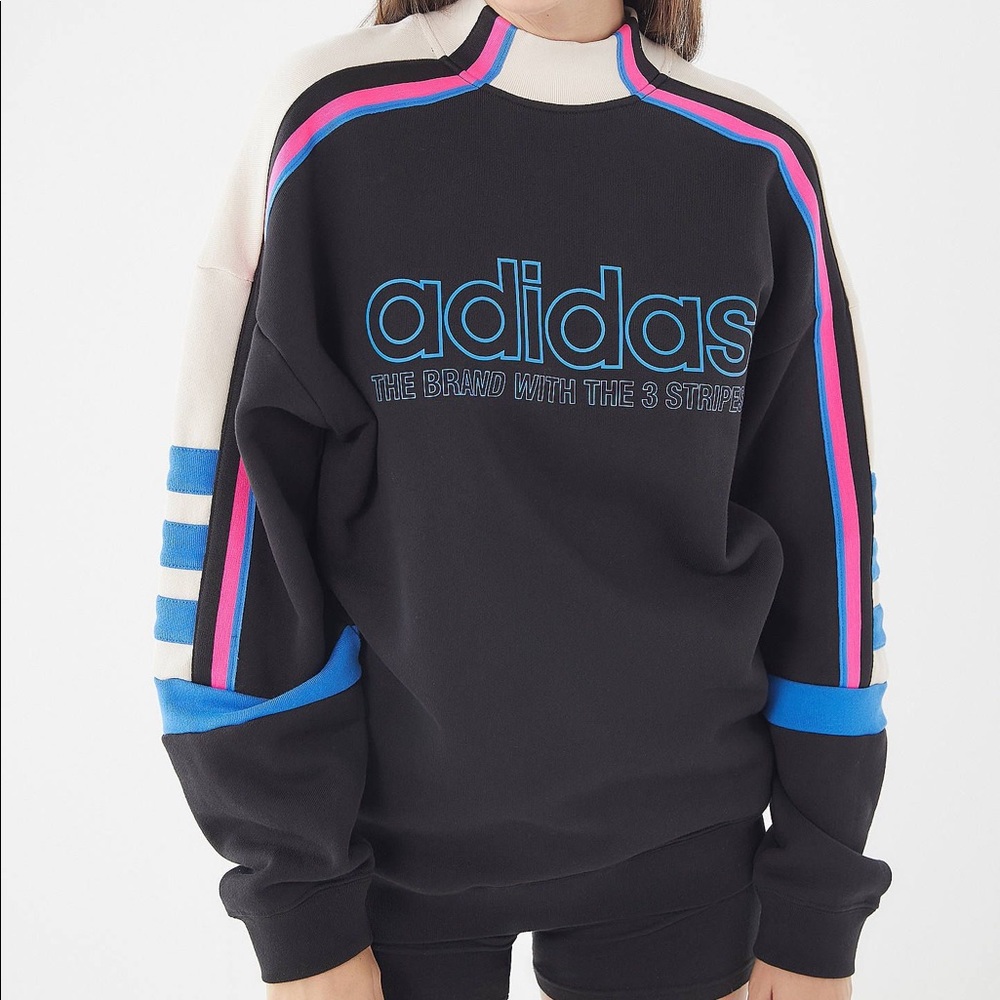 Adidas mock neck sweatshirt